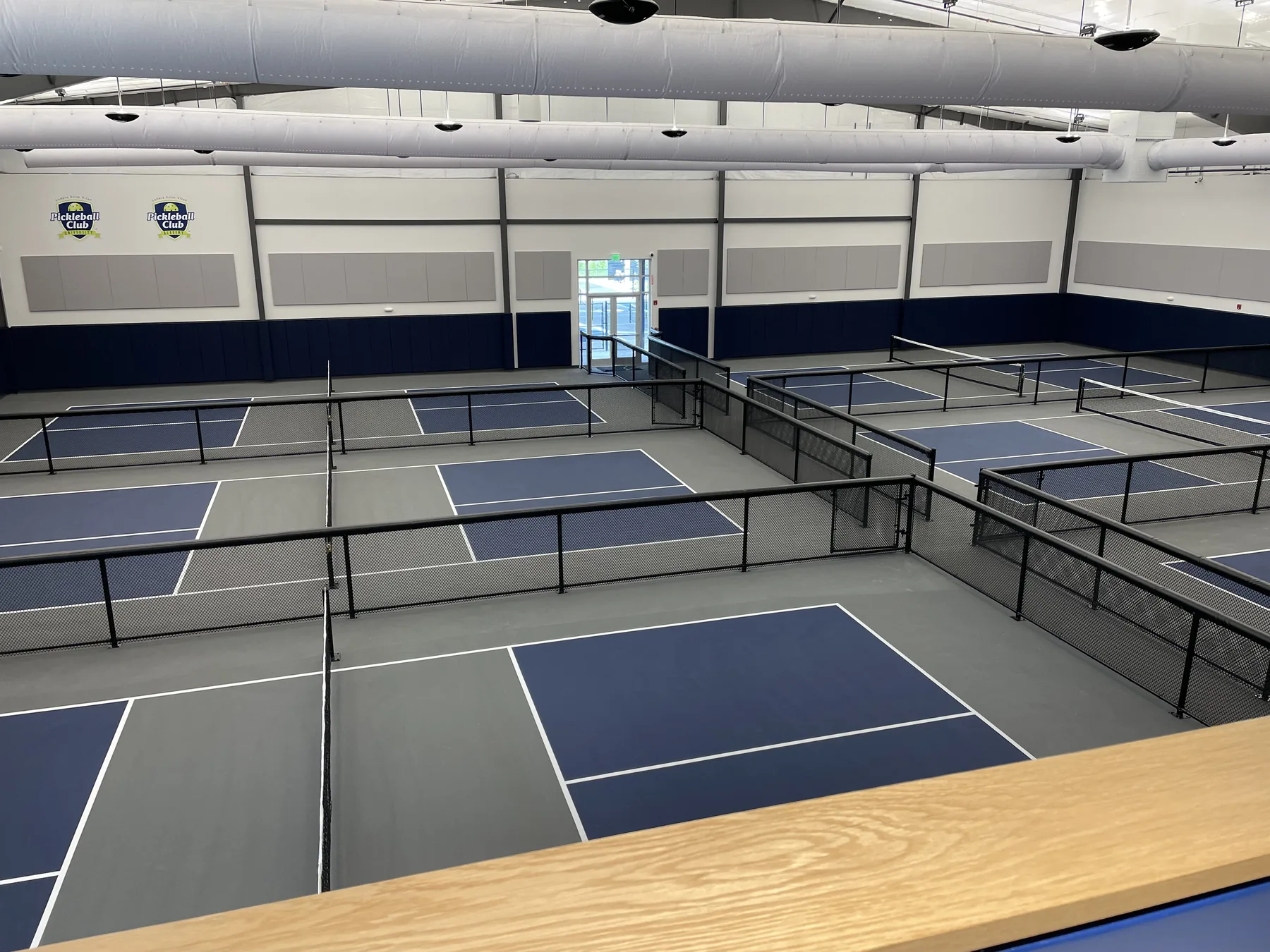 Indoor courts at The Pickleball Club