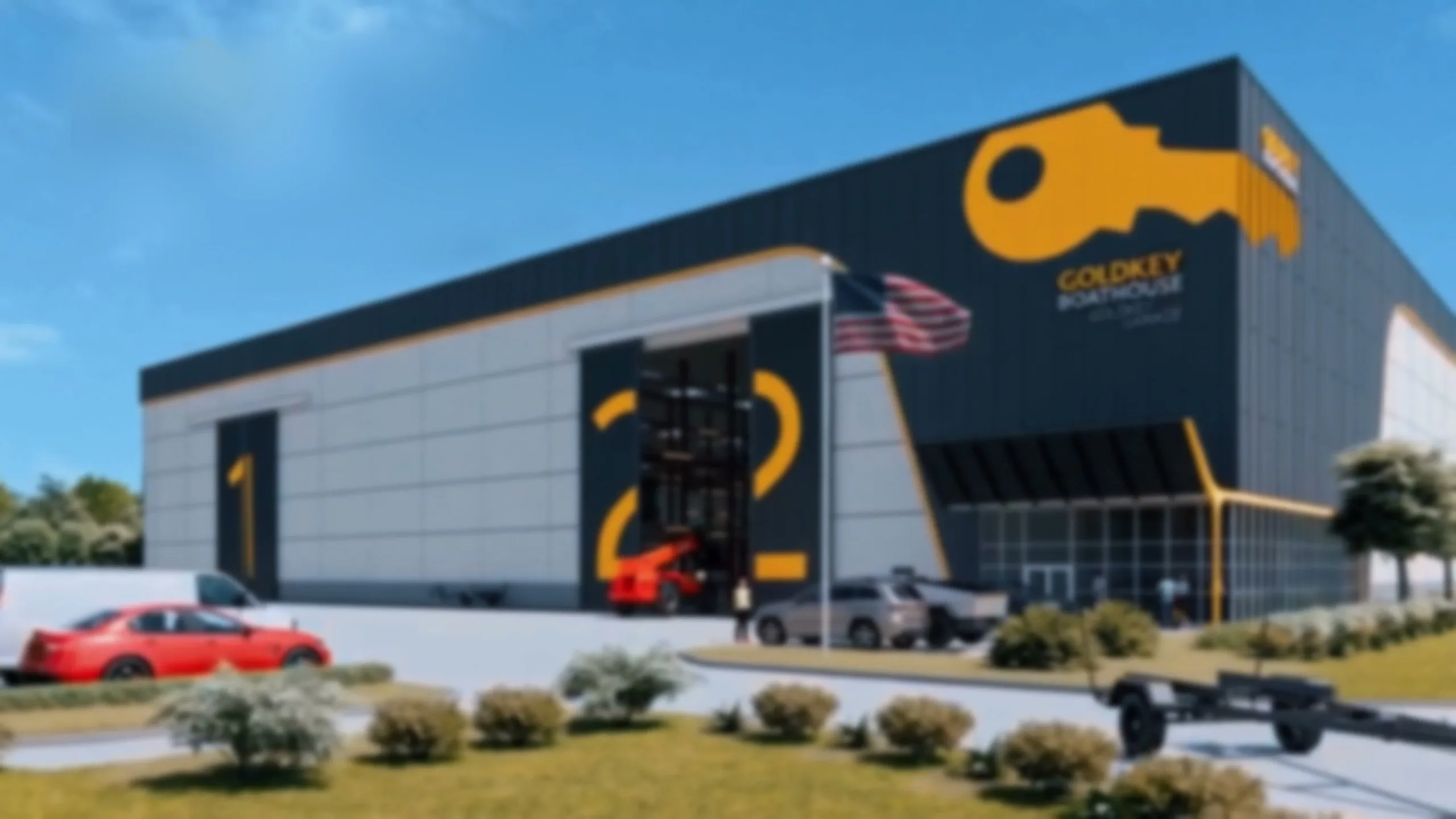 Rendering of the Gold Key Boathouse, Butler Avenue, Sarasota